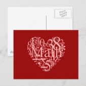 数学はがきが大好き ポストカード (正面/裏面)