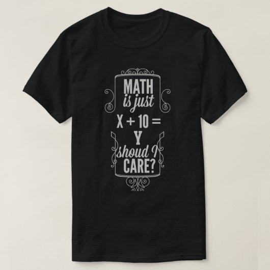 数学はちょうど良い Tシャツ (デザイン正面)