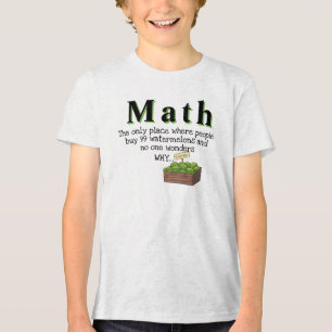 数学はややこしいTシャツ - おもしろ数学のダジャレTシャツ トライブレンドTシャツ