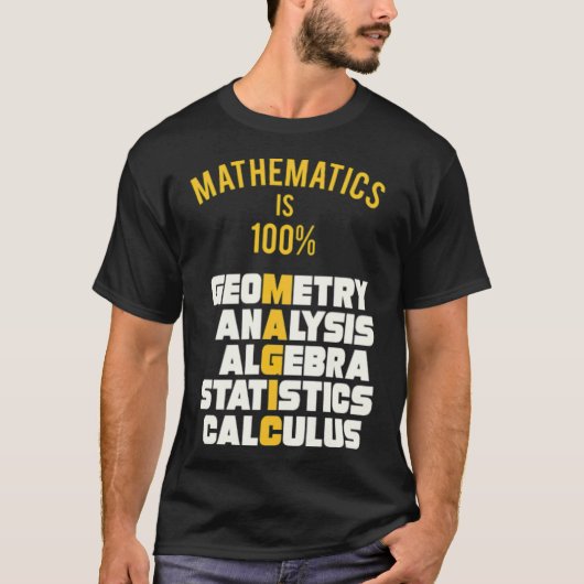 数学はギャロップ競馬だ Tシャツ (正面)
