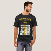 数学はギャロップ競馬だ Tシャツ (正面フル)