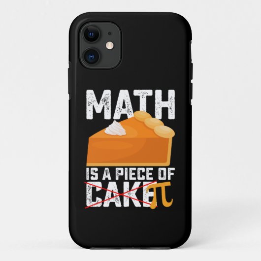 数学はケーキの一片 パイの日 楽しい Case-Mate iPhoneケース (裏面)
