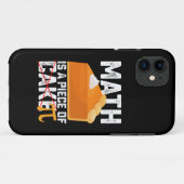 数学はケーキの一片 パイの日 楽しい Case-Mate iPhoneケース (裏面(横))