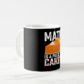 数学はケーキの一種 パイの日 おもしろ コーヒーマグカップ (正面左)