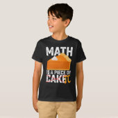 数学はケーキの一種 パイの日 おもしろ Tシャツ (正面フル)