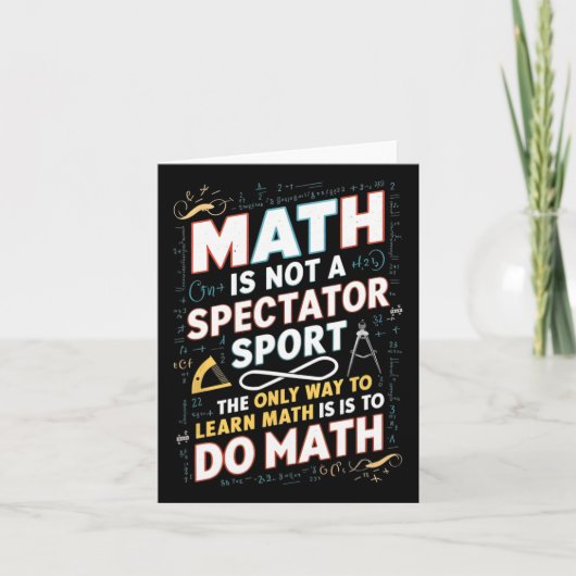 数学はスポーツ数学者の数学Tではない カード (正面)