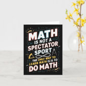 数学はスポーツ数学者の数学Tではない カード (黄色い花)