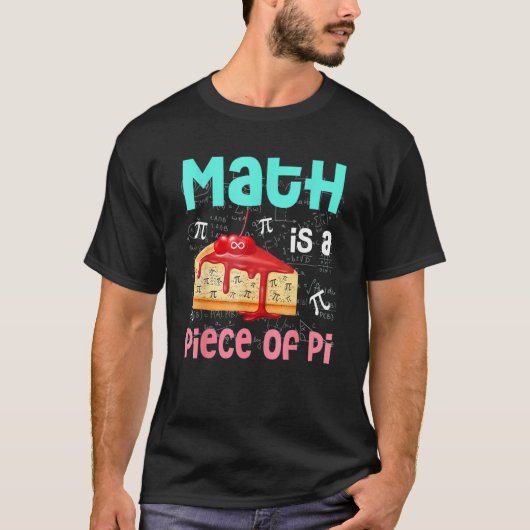 数学はパイの一部である数学パイ日の子供の学生 Tシャツ (正面)