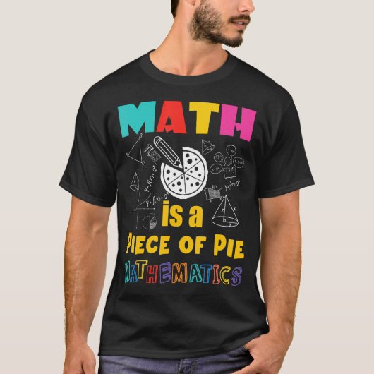 数学はパイの一部の数学のパイ日の子供 Tシャツ (正面)