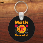 数学はパイの一部 ハッピーπの日 数学者 キーホルダー (正面)