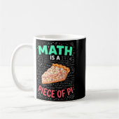 数学はパイの一部 - 円周率の日と数学好きT コーヒーマグカップ (左)