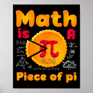 数学はパイの一部 Happy Pi Day 数学 数学者 ポスター