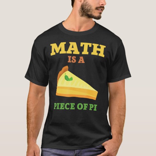 数学はパイの日と数学 Tシャツ (正面)