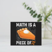 数学はパイの日のパイ数学の一部である ポストカード (スタンド正面)