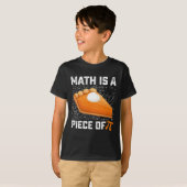 数学はパイの日パイの一部 数学 Tシャツ (正面フル)