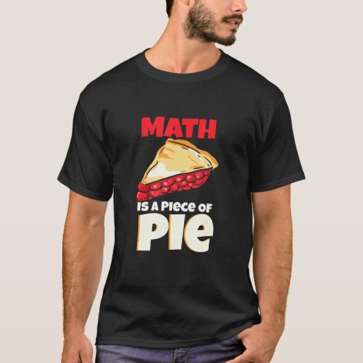 数学はパイ数学のデザイン Tシャツ (正面)