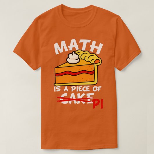 数学はパイ数学の先生パイ愛の一部である Tシャツ (デザイン正面)