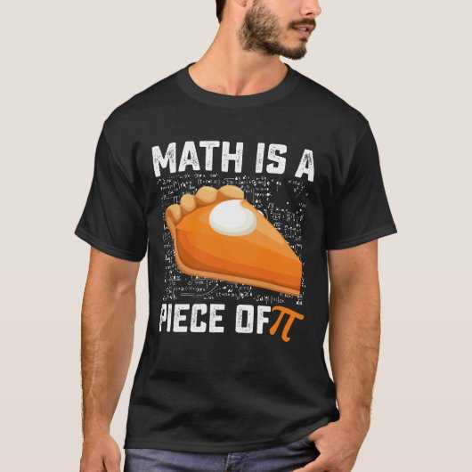 数学はパイ・デーパイの1ピース 数学 Tシャツ (正面)
