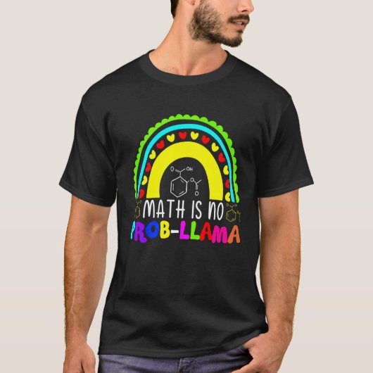 数学はプロブラマレインボーではない Tシャツ (正面)