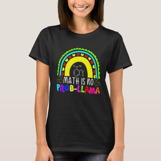 数学はプロブラマレインボーではない Tシャツ (正面)