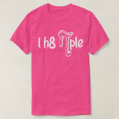 数学は人を嫌う Tシャツ (デザイン正面)