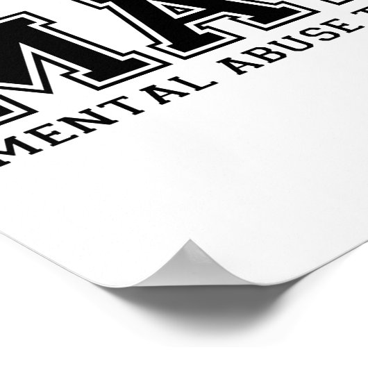 数学は人間に対する精神的虐待 ポスター (角)