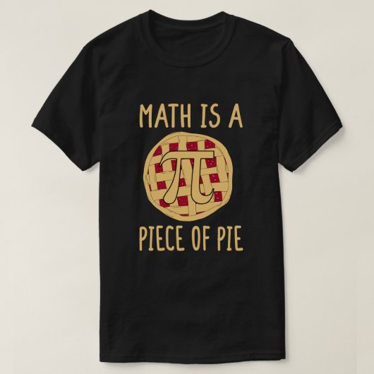 数学は円の円周おもしろい期3.14数学 Tシャツ (デザイン正面)