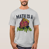 数学は円の円周おもしろい期3.14数学 Tシャツ (正面)