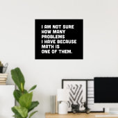 数学は問題だ ポスター (ホームオフィス)