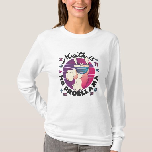 数学は問題ないよ Tシャツ (正面)