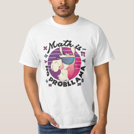 数学は問題ないよ Tシャツ (正面)
