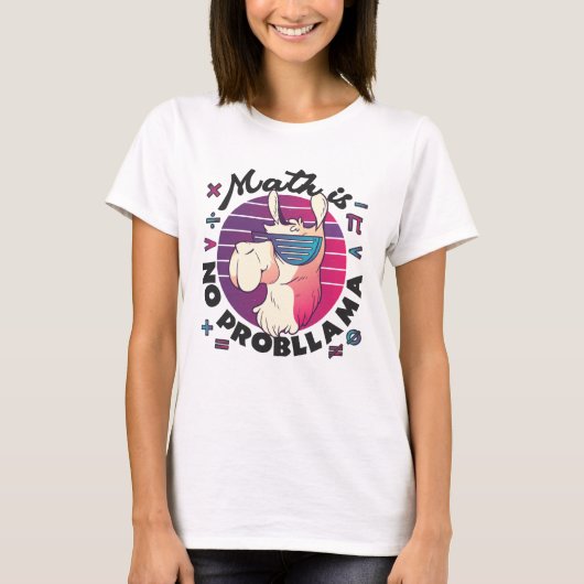 数学は問題ないよ Tシャツ (正面)