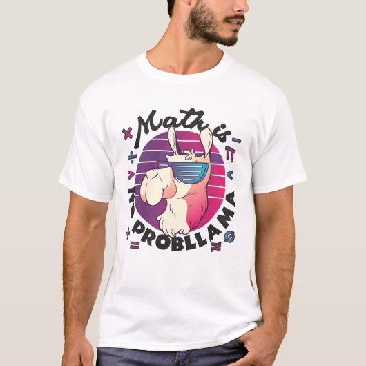 数学は問題ないよ Tシャツ (正面)