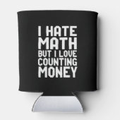 数学は嫌いだが、お金を稼ぐことはおもしろい大好きだ 缶クーラー (裏面)