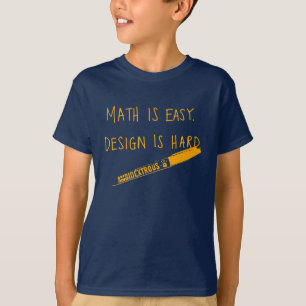 数学は容易、からかいますです Tシャツ