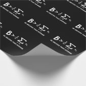 数学は平均素晴らしより高い ラッピングペーパー (角)