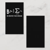 数学は平均素晴らしより高い 名刺 (正面/裏面)