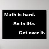 数学は懸命 ポスター (正面)