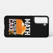 数学は朝一番だおもしろい SAMSUNG GALAXYケース (裏面横)