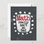 数学は本当に悪いのはがきではない ポストカード (正面/裏面)