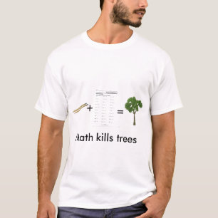 数学は殺します木(メンズ)を Tシャツ
