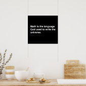 数学は神の言語 ポスター (キッチン)