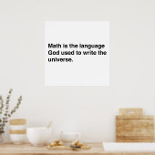数学は神の言語 ポスター (キッチン)