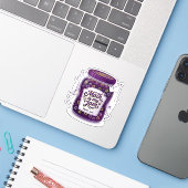 数学は私のジャム おもしろいダジャレ 数学 学校 シール (ノートパソコンとiPhone)