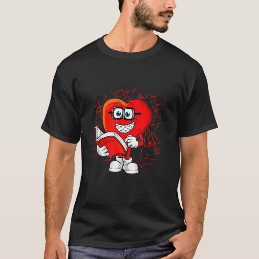 数学は私の愛のハートシェイプ数学先生Ma Tシャツ (正面)