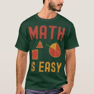 数学は簡単図形 Tシャツ
