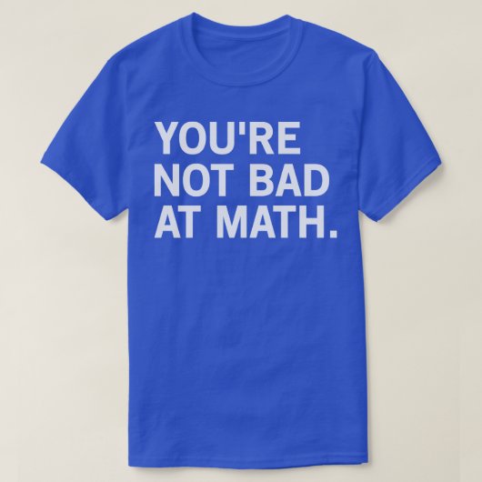 数学は苦手だ2 Tシャツ (デザイン正面)