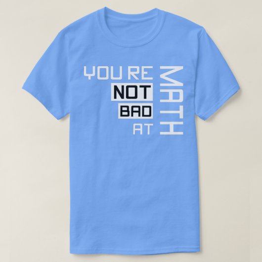 数学は苦手だ3 Tシャツ (デザイン正面)