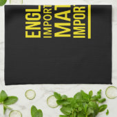 数学は英語より大切だ キッチンタオル (折り畳み)