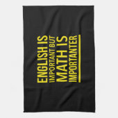 数学は英語より大切だ キッチンタオル (縦)